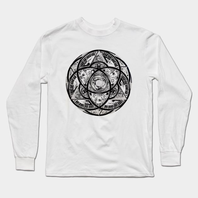 Liquid crystalline oscillator quantum synthesizer Long Sleeve T-Shirt by Squidology